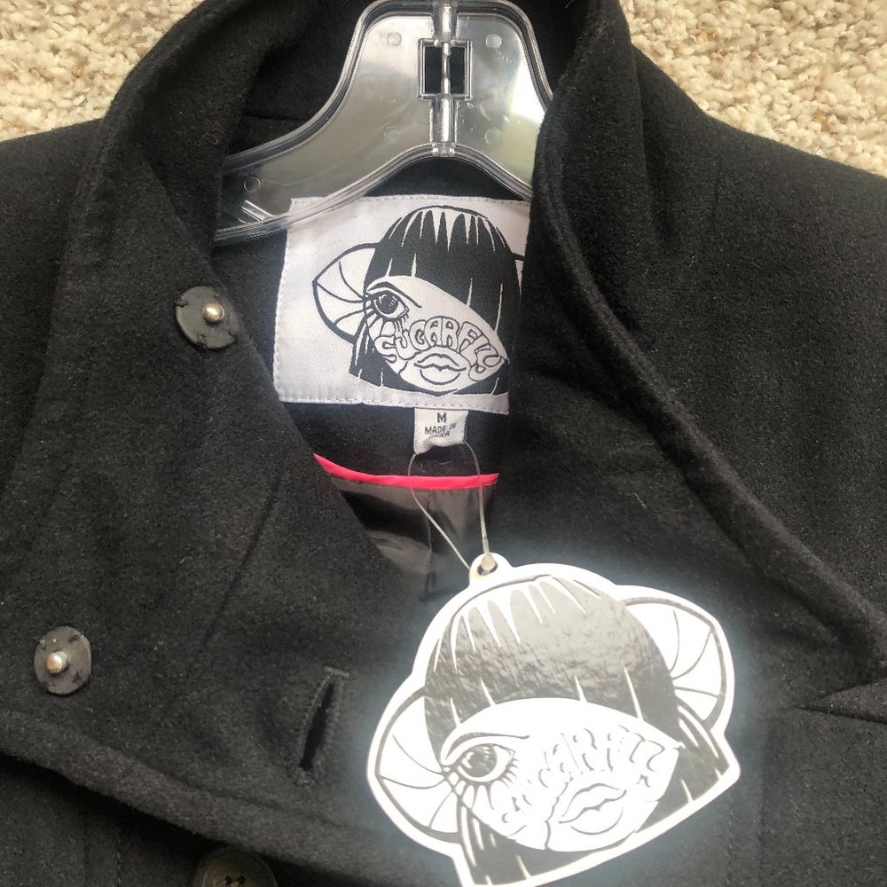 COPY - NWT Girls black size med Sugarfly Wool coat